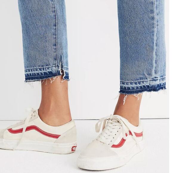 Madewell Classic Straight Jeans Destructed Edition Size 24 - Picture 14 of 14